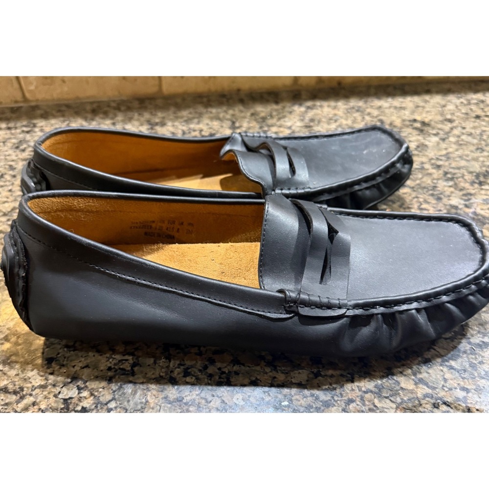Dream Pairs Black Leather Loafers Slip On Driving Shoes Mens 10